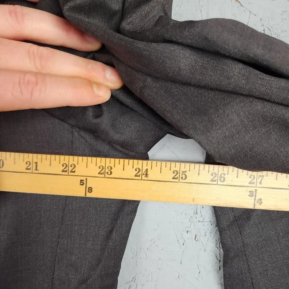 Brooks Brothers 1818 Madison Blazer Mens 46L Gray Sport Coat Wool USA Cupro